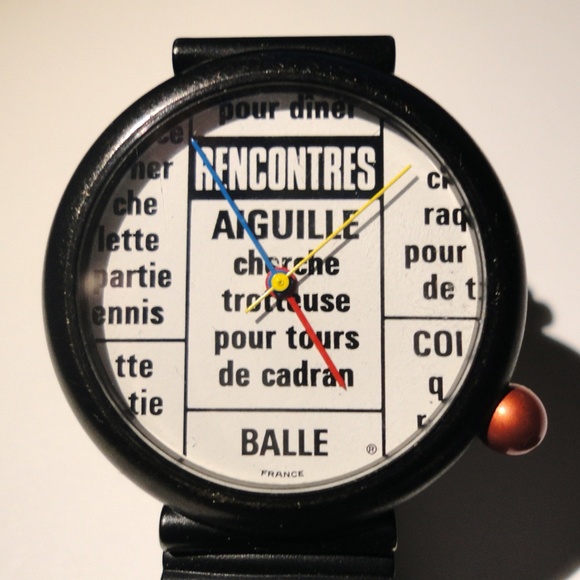 ALAIN SILBERSTEIN VINTAGE DESIGNER KLOK WATCH main image 5